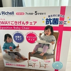 リッチェル 2WAYごきげんチェア　水色の画像