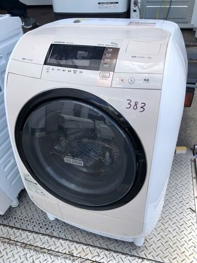 NO 383 北九州市内配送設置無料✨ BD-V3700L-C ドラム式洗濯乾燥機 ビッグドラム ライトベージュ [洗濯9.0kg /乾燥6.0kg /ヒートリサイクル乾燥 /左開き]