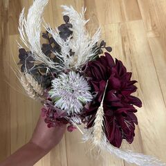 小さめブーケ★ドライフラワー風の造花の画像