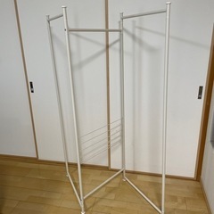 美品　
物干し　部屋干し　ハンガーラック　折りたたみ　の画像