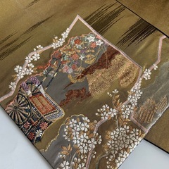 帯　着物　成人式　など　冠婚葬祭　まとめ売り　まとめて　13枚　大量　生地　布　リメイク　手芸　はぎれ　ハギレ　パッチワーク　和服　和装　結婚式　入学式　卒業式　　の画像