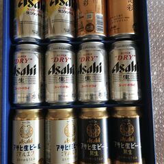 [残念！禁酒]・[アサヒ缶ビールセット AVF-3]＋ 350ml入バラ8缶 の画像