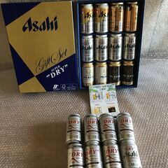 [残念！禁酒]・[アサヒ缶ビールセット AVF-3]＋ 350ml入バラ8缶 の画像