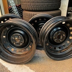 16インチ 5.5J +39 ラクティス 鉄チンホイール 4本セットの画像