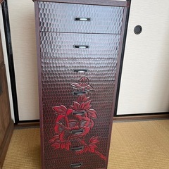 【終了】鎌倉彫8段引き出し