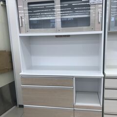 ★ジモティ割あり★  レンジボード ライトベージュ H195×D45×W117 クリーニング済み HJ4154