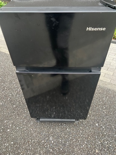 冷凍冷蔵庫 87L 右開き 2ドア ハイセンス HR-K91HB 23年製 スリム 小型 一人暮らし家電 キッチン