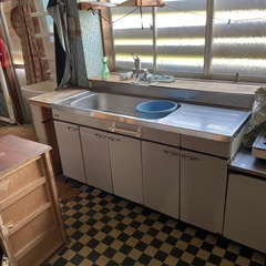 古いキッチンセット無料！