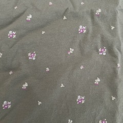 深緑な小花柄シャツの画像