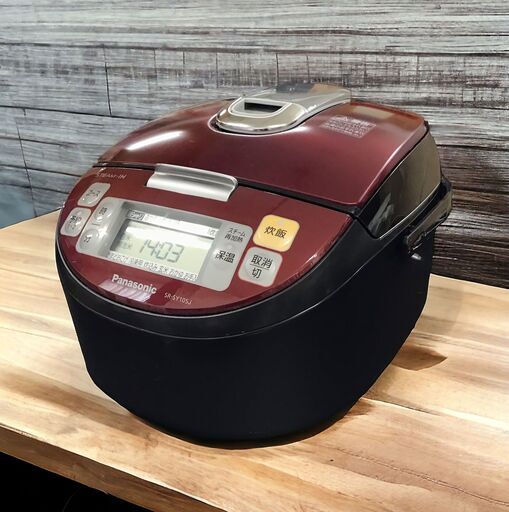 24Y568 ジ3 Panasonic パナソニック スチームIHジャー炊飯器 SR-SY105J 1L 5.5合炊き 2016年製 中古品