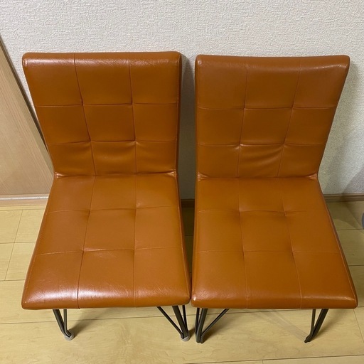 ダイニングチェア　2個セット　ヴィンテージ風　おしゃれ　カフェ