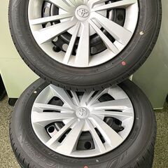 バリ溝 純正パッソ DUNLOP ENASAVE EC300＋ タイヤ4本セット 2022年製（22週） 165/65R14 79S 鉄ホイール 鉄チン スチールホイール 