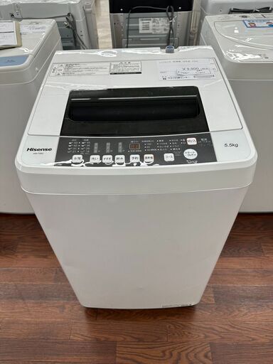 ★ジモティ割あり★ Hisense 洗濯機 5.5kg 18年製 動作確認／クリーニング済み TJ8111