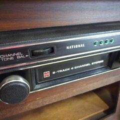昭和レトロ 電源入らず ジャンク品 置物オブジェ ナショナル 8トラ 8-TRACK 4-CHANNEL STEREO トヨタ 札幌市東区 新道東店の画像