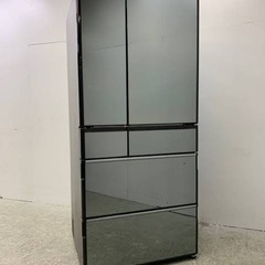 美品◆日立◆6ドア冷凍冷蔵庫◆11年◆R-X6700E◆フレンチドア◆真空チルド◆ミラーパネル