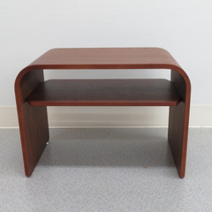 AZUMAYA 東谷 サイドテーブル 天然木 PT-615WAL 未使用品の画像