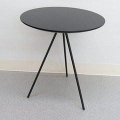 AZUMAYA 東谷 サイドテーブル 天然木 ブラック HIT-232BK 未使用品の画像