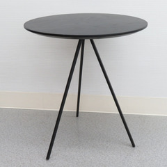 AZUMAYA 東谷 サイドテーブル 天然木 ブラック HIT-232BK 未使用品の画像