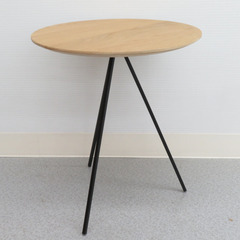 AZUMAYA 東谷 サイドテーブル 天然木 ナチュラル HIT-232NA 未使用品の画像