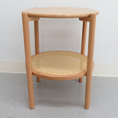 AZUMAYA 東谷 サイドテーブル 天然木 ナチュラル F3-104NA 未使用品の画像