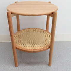 AZUMAYA 東谷 サイドテーブル 天然木 ナチュラル F3-104NA 未使用品の画像