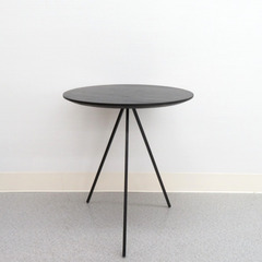 AZUMAYA 東谷 サイドテーブル 天然木 ブラック HIT-...