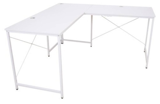 【9/12〜お渡し可能】L字デスク　ホワイト