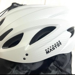【開封のみ】Lサイズ 白 サイクルヘルメット 自転車 ヘルメット 多機能の画像