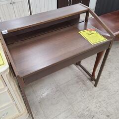 J7456　引き出し付デスク　ブラウン　クリーニング済　【リユー...