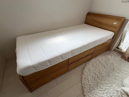 【お取引中】ニトリ  収納付きシングルベッド