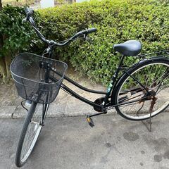 自転車　No.1340　シティサイクル　ブラック　27インチ　L...