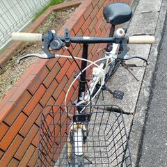 (chariyoshy出品)20インチ、折りたたみ自転車、ホワイトの画像