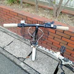 (chariyoshy出品)20インチ、折りたたみ自転車、ホワイトの画像