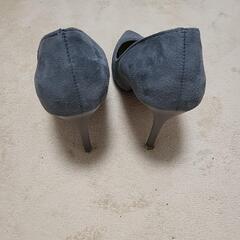 ピンヒール グレー新品の画像