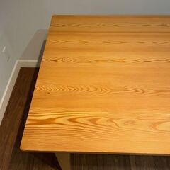 ダイニングテーブル パイン無垢材 北の住まい設計社 6人用 1800✖️900