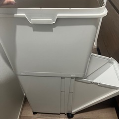 【取引中】2段式ゴミ箱　白の画像
