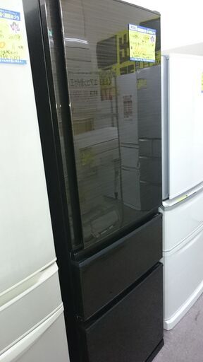 （2024.09.14　お買い上げありがとうございます。）三菱電機　３ドア冷蔵庫４０１L　２０１９年製　MR-CD40BKE（右開き）　60ｃｍ幅　真ん中野菜室　自動製氷付き　ダークブラウン　　　高く買取るゾウ八幡東店