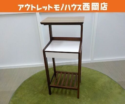 カリモク 電話台 karimoku オールドカリモク FAX台 サイドシェルフ