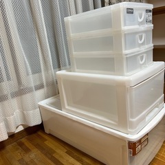 ★取引者決定いたしました★【無料でお譲りします】【引き取り希望】※クリアBOX3種類※⑤の画像