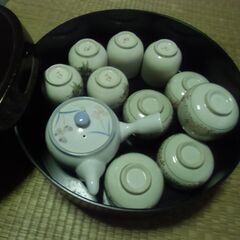 来客用 お茶セット （急須1個 × 湯呑10個 × 茶びつ1個）お譲りします。＊石川県＊美川より＊期間限定の画像