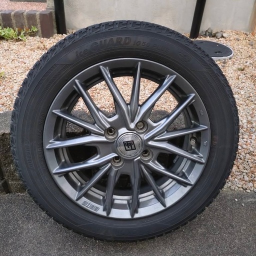 商談中スタッドレスタイヤ4本アルミホイール付き）155 65R14 75Q 取引中】スタッドレスタイヤ 4本 アルミホイール付 155/65R14 75Q