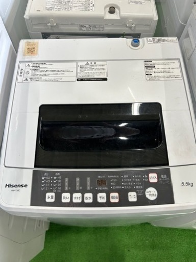 早い者勝ち大セール‼️‼️＋ご来店時、ガン×2お値引き‼️Hisense(ハイセンス) 2019年製 5.5kg 洗濯機?