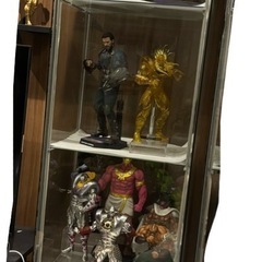 フィギュア棚 フィギュアケース IKEAデトルフ 白