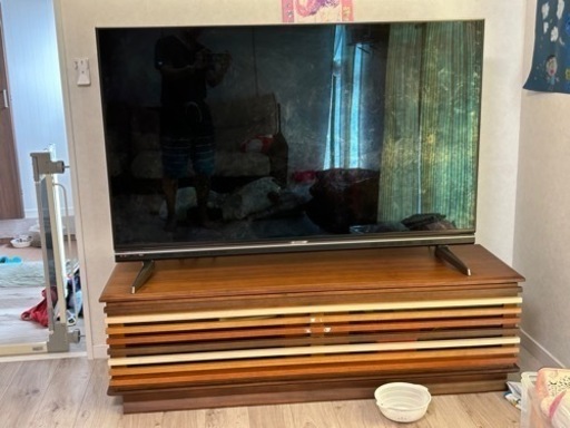 現金手渡しのみ2015年60インチAQUOS・テレビ台ボード及びデジタル機器3点まとめ売り