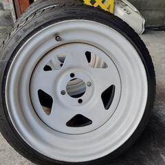 ESB製　TC01　15インチホイール！Offセット+-0！8j！100PCD！タイヤ付き！の画像