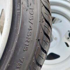 ESB製　TC01　15インチホイール！Offセット+-0！8j！100PCD！タイヤ付き！の画像