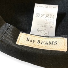 【新品未使用】Ray BEAMS❤ボーラーハット　リボン付　ブラックの画像