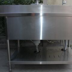 TANICO タニコー ステンレス シンク 厨房用品 業務用 幅152cm Used・キレイの画像