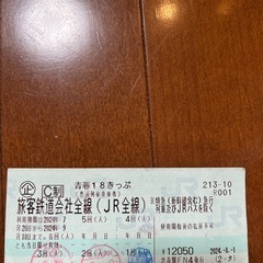 【商談中】青春18きっぷ　残り2回分