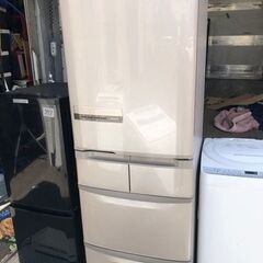 NO 396 ?福岡市内配送設置無料✨?　日立 HITACHI ビッグ＆スリム60 冷蔵庫（415L） 右開き5ドア ソフトブラウン R-K42E T